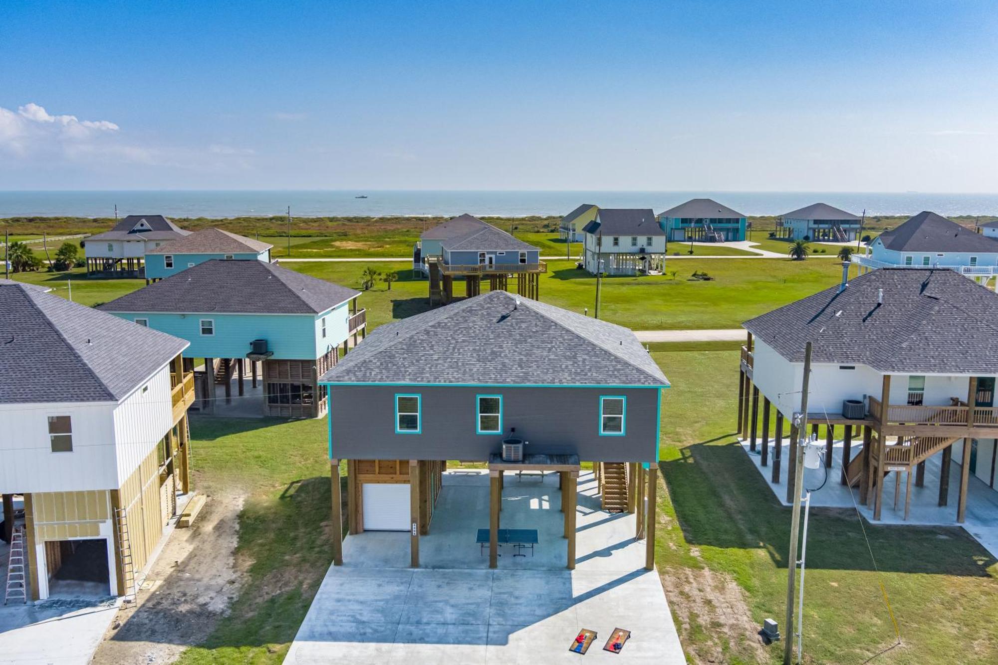 Stylish 4br Crystal Retreat Walk To Hébergement de vacances Bolivar Peninsula